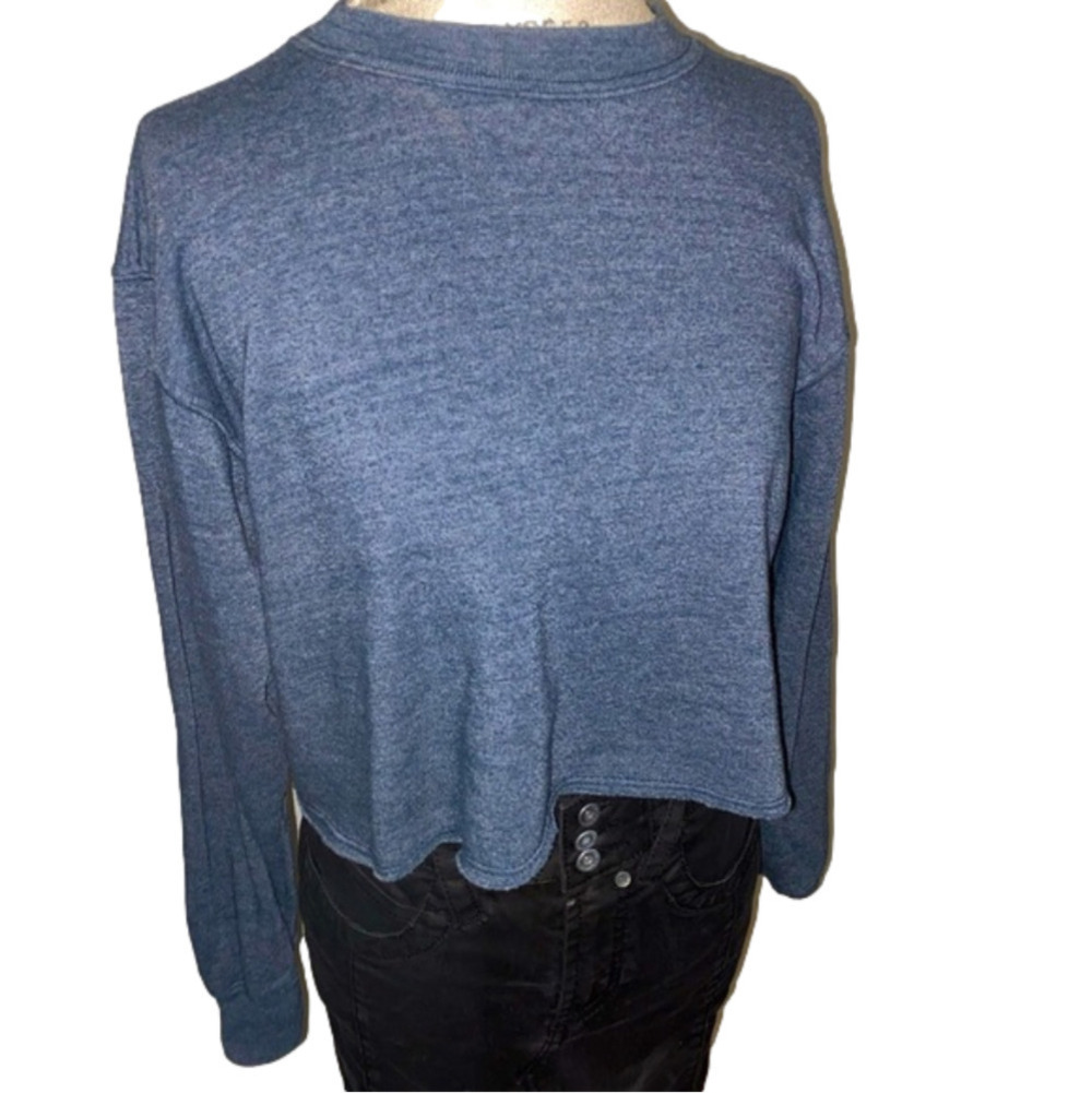 2/$30 Brandy Melville John Gault Muted Green / Grey Crop Sweater OS Fits Most